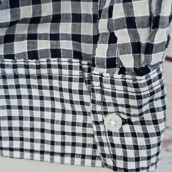 🛑SOLD🛑Gingham♡Western♡Prairie♡Partial Button Down - Picture 5 of 6